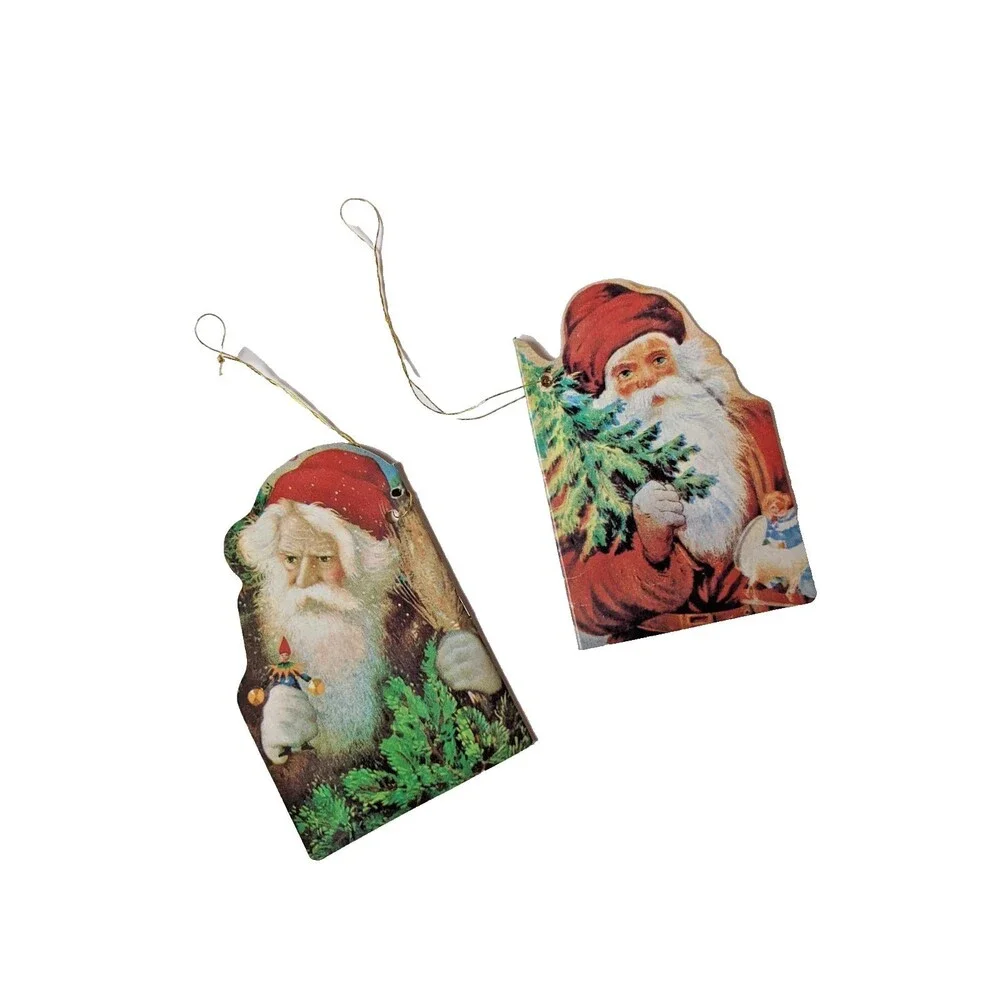 Vintage Victorian Santa Claus Mini‎ Book 23 Pgs. Christmas Ornaments 5